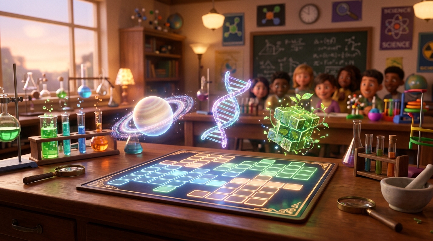 Gamified Science Review: Turning Ecology, Space & Biology into Interactive Crosswords